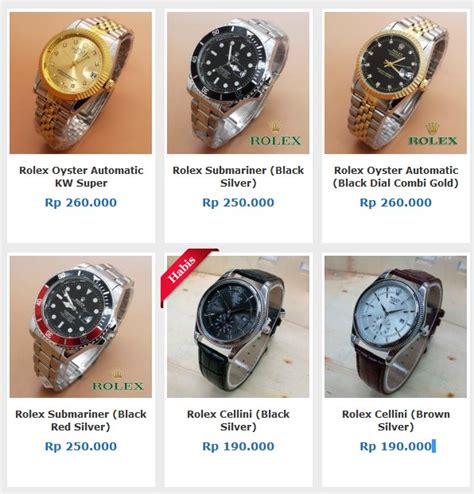 harga jam tangan rolex bekas|jam tangan rolex kw.